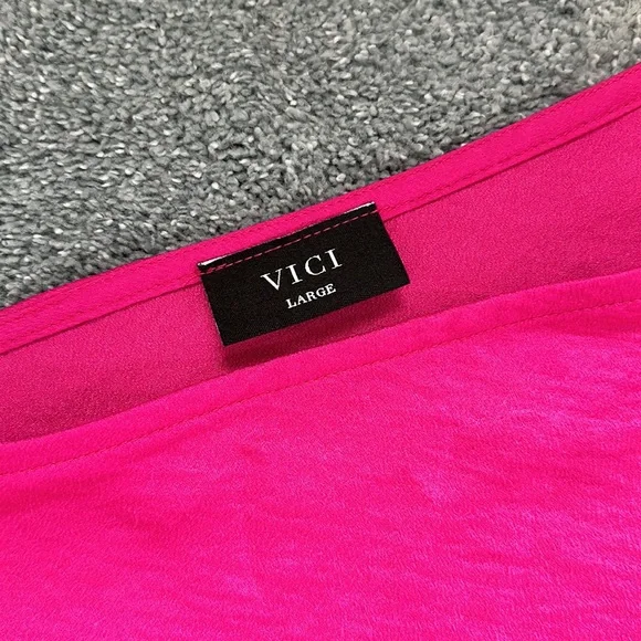 VICI  Pink One Shoulder High Low Dress - Picture 4 of 6